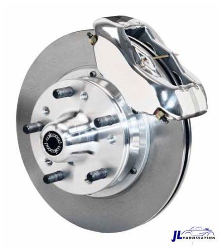 Mustang ii wilwood polished dynalite pro 11&#034; disk brake smooth kit 140-11017-p