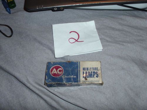 Vintage ac guide miniature lamps lpr2 general motors corp flint michigan full