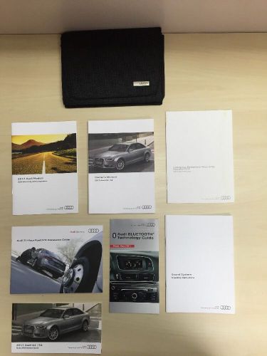 Audi a4 s4 sedan 2013 owners manual set guide w/case oem