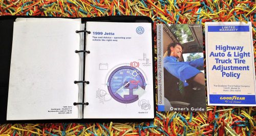 1999 vw volkswagon jetta owners manual we ship out same day complete set