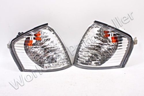 Mercedes c class w202 s202 1993-2000 sedan wagon corner lights clear chrome pair