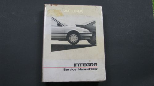 1987 acura integra service manual 00x61-sd2-a100 printed in japan 1986