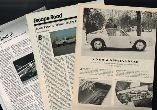 (4) saab sonett prototype?racing/road test {brochure info} articles, ii