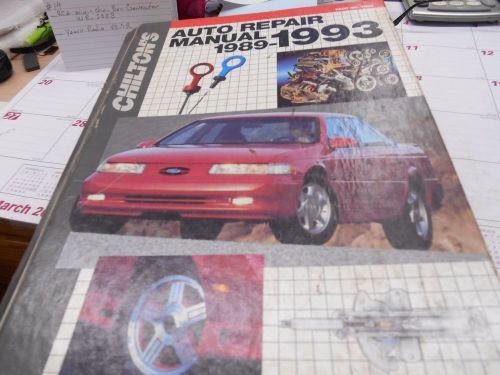 Chilton&#039;s auto-repair manual 1989 thur 1993