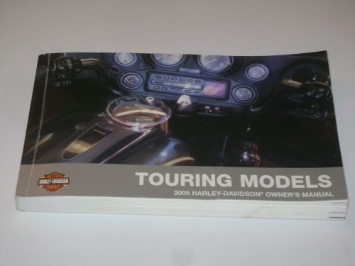 2005 harley davidson owners manual touring models