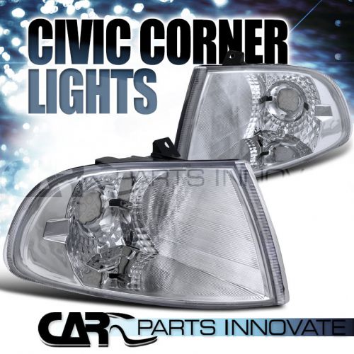 For 1992-1995 honda civic 2/3dr coupe hb clear signal corner lights