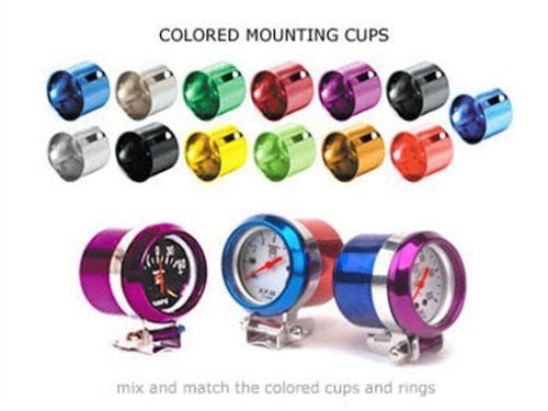 Splitfire sc211m gauge mounting cup - red cup mounting kit mech