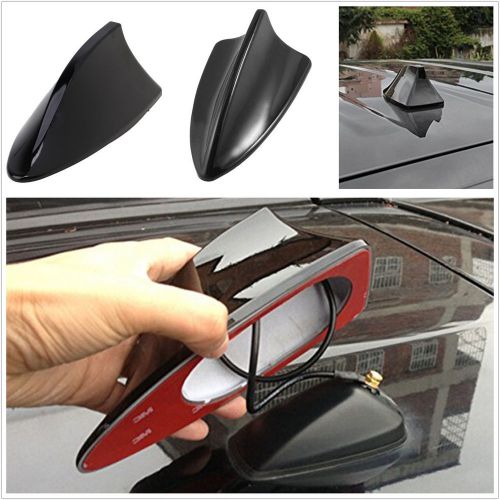 Black abs car vehicles roof special radio fm shark fin antenna aerial signal kit