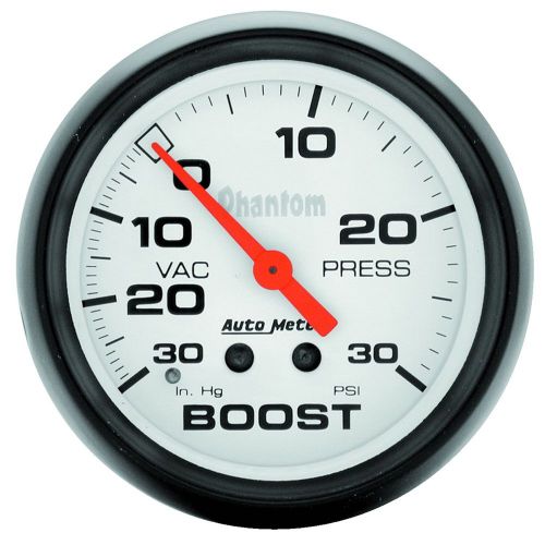 Auto meter 5803 phantom; mechanical boost/vacuum gauge