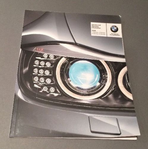 2009 bmw 1, 2, 3, and 6 series service and warranty information manual