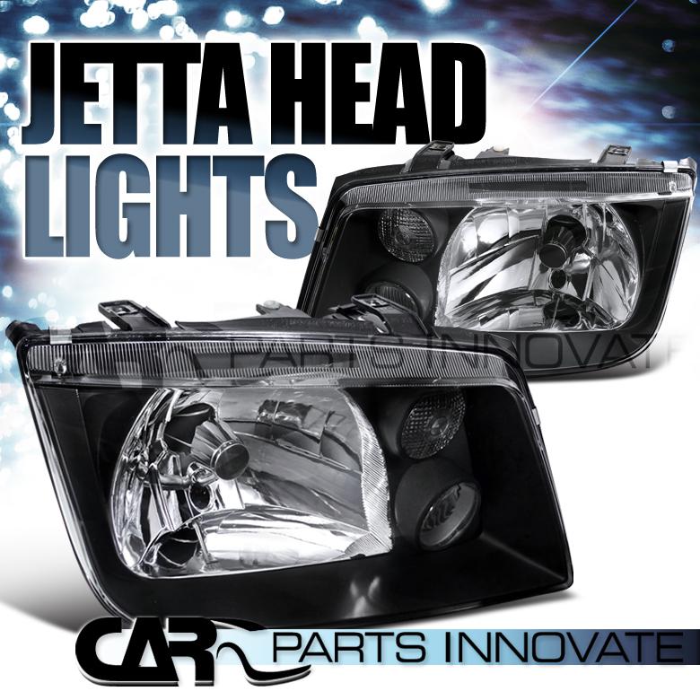 Fit vw 99-05 jetta bora mk4 mkiv black headlights+built in fog drl lamp