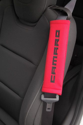 Camaro red seatbelt harness pad