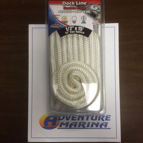 Boater sports double braid dock line