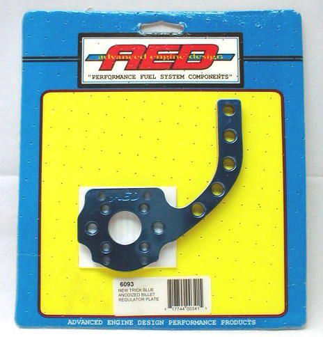 Aed holley carburetor fuel pressure regulator bracket blue