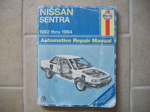 Repair manual haynes nissan sentra 1982-1994 72050 (982)