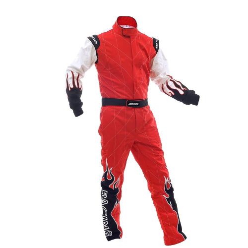 Jxhracing sfi 100% cotton 1 layer fireproof one piece auto kart suit c06032