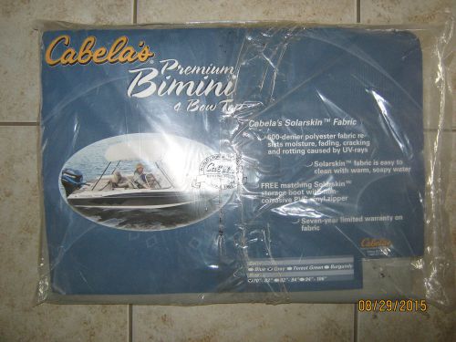 Cabelas replacement solarskin premium bimini 4 bow top grey 70&#034;-82&#034;  &amp;  boot