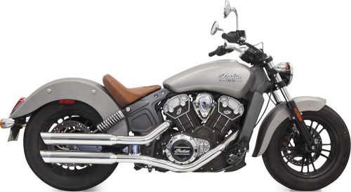 Bassani xhaust, classic 3&#034; slip-on mufflers with tip, chrome,8s17sc,