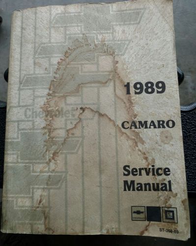 1989 camaro service manual st-368-89 all 1989 models rs iroc-z28