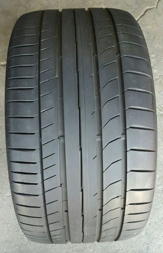 (1) 285/30r19 98y continental contisportcontact ssr moe run flat used tire 2014