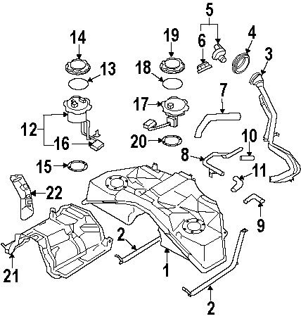 Nissan 250601ea0b genuine oem fuel sender unit