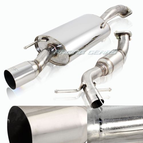 For 93-98 volkswagen golf 3 vr6 v6 3.5&#034; tip 2&#034; inlet t304 catback exhaust system