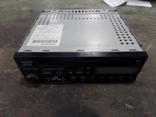 00 01 mitsubishi galant a/v equipment receiver, (am-fm-cd), w/infinity