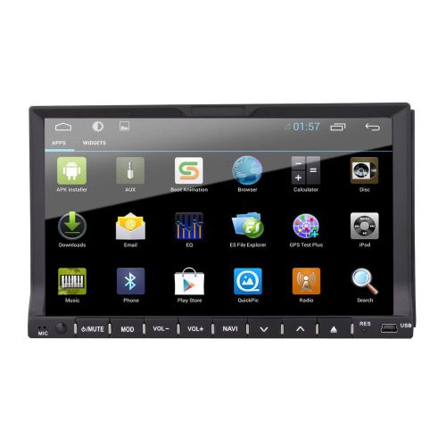 7&#034; capacitive 2din pure android 4.4 os car dvd player gps bt wifi 3g ipod radio