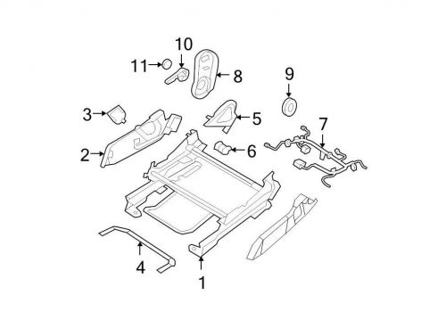 Chrysler oem dodge seat track cover 1dq46bd3aa image 5