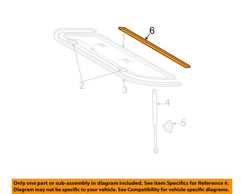 Jeep chrysler oem 97-06 wrangler lift gate-weatherstrip 55175042