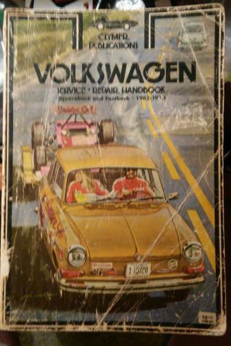 1962-1972 volkswagen squareback fastback clymer shop manual repair service 1972