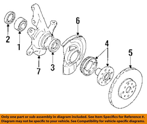 Mitsubishi oem 90-98 galant front brake-rotor mr389722