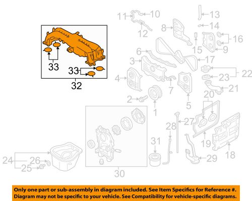 Subaru oem 05-06 legacy-intake manifold 14011ab540