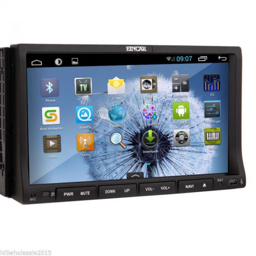 Double 2din 7&#034; in dash android 4.4 3g-wifi gps navi car stereo radio dvd player