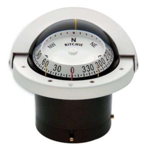 Ritchie fnw-203 navigator compass - flush mount - white