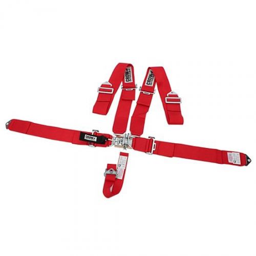 Crow enterprizes 11002 bolt-in 5-point harness, pull down, red