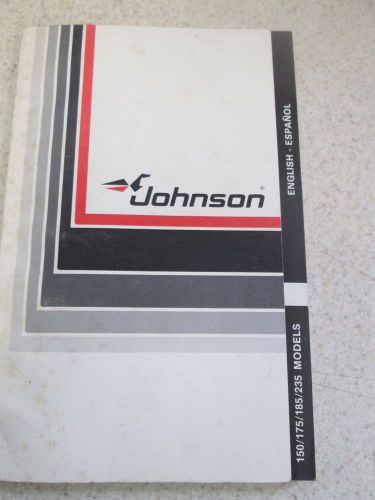 Johnson 150/175/185/235 models owners manual