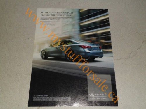 2014 infinity q50 hybrid article / ad