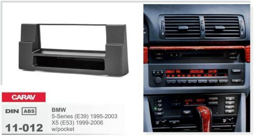 Carav 11-012 1din car radio dash kit face plate frame panel bmw 5 e39, x5 e53