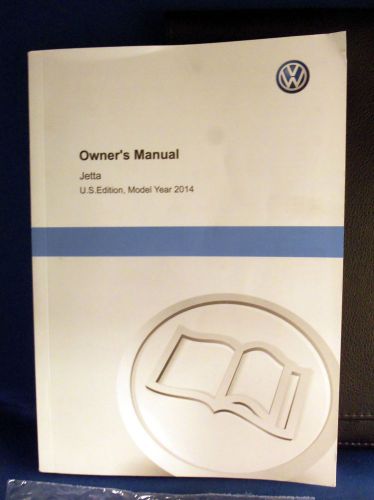 2014 vw jetta owner&#039;s manual includes supplements and the cover  14