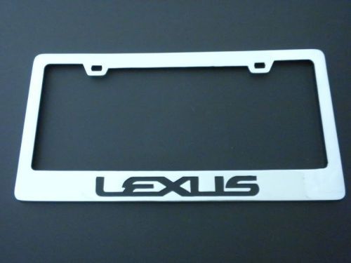 Lexus license plate frame - chrome