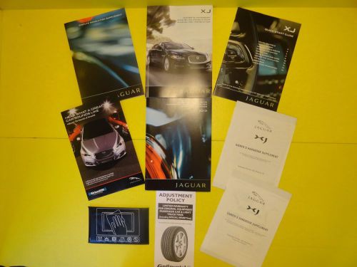 2013 jaguar xj owners manual full set leather binder #xj99 jaguar manuals here