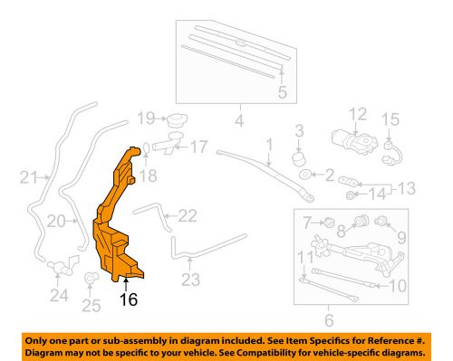 Honda oem 10-11 cr-v wiper washer-windshield-washer reservoir 76841swa013