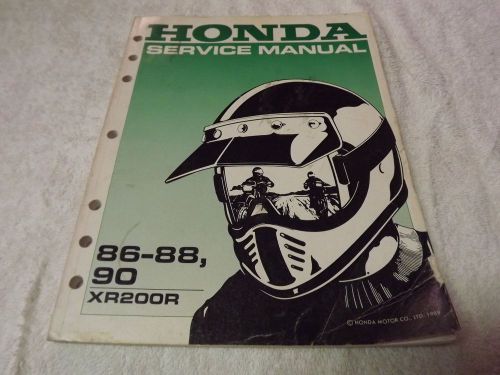 Honda 86-88,90 xr200r service manual