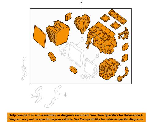 Nissan oem 07-08 altima evaporator heater-heater assembly 27110ja000