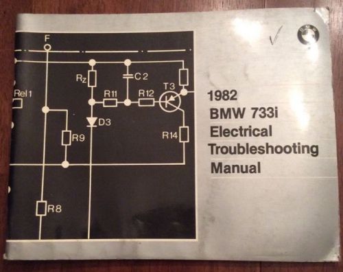 1982 bmw 733i 85 733 electrical troubleshooting wiring service repair manual oem