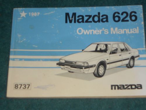 1987 mazda 626 owner&#039;s manual / original mazda  guide book