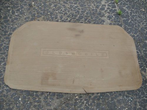 Vintage 1960&#039;s 1970&#039;s oldsmobile factory accessory rubber trunk mat tan rare