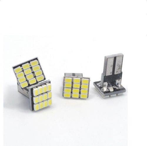 10pcs t10 decoding 12-smd car white led light dc 12v license plate lamp 3020