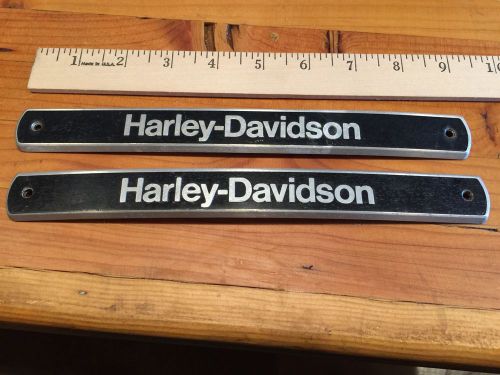Harley davidson tank emblem badge vintage pair